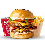 Double Classic Beef Burger Meal 